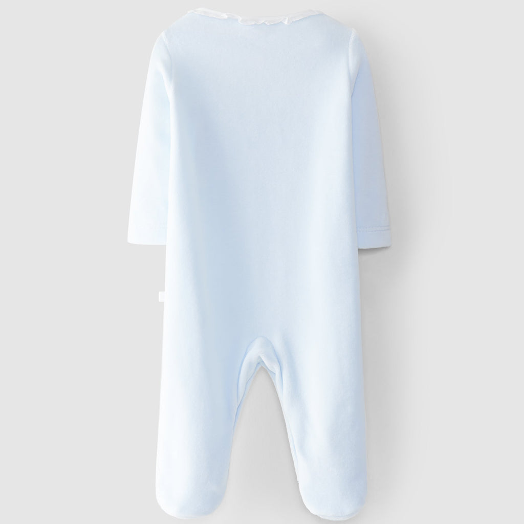Babygrow veludo gola bordada