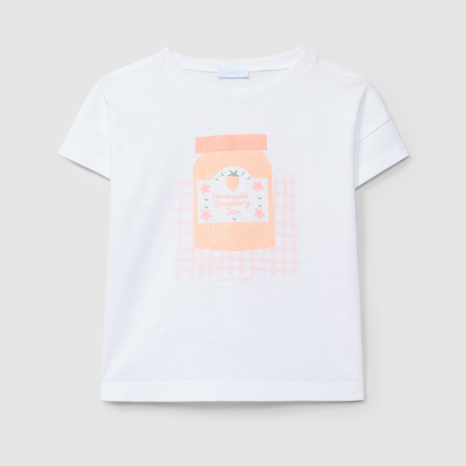 T-shirt "Homemade strawberry jam" - Laranjinha