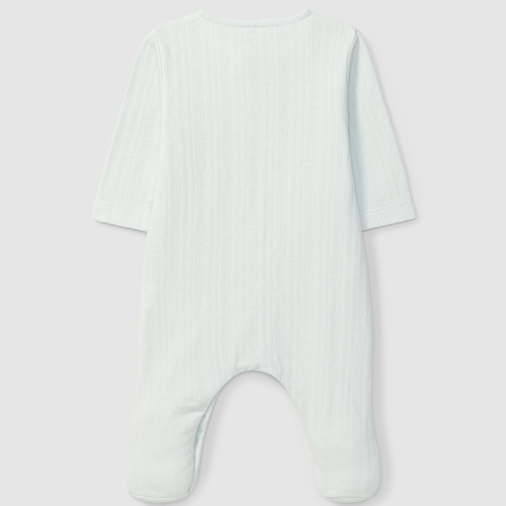 Babygrow algodão orgânico com detalhe de bordado - Laranjinha