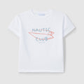 T-shirt "Nautic club" com prancha - Laranjinha