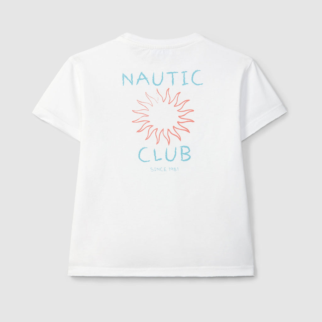 T-shirt com estampado de sol - Laranjinha