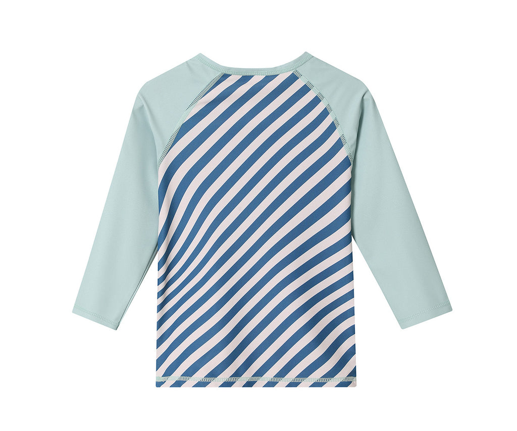Camisola de proteção solar de manga comprida Stripes Blues & Beyond - Monnëka