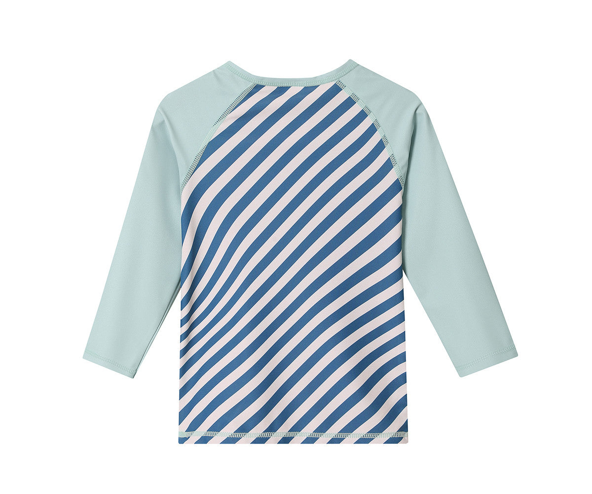 Camisola de proteção solar de manga comprida Stripes Blues & Beyond - Monnëka