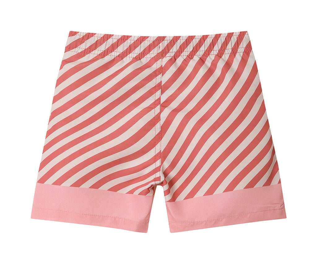 Bermuda Banho Boy Stripes Bloom & Blush - Monnëka