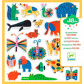 60 Autocolantes de Feltro – Animais