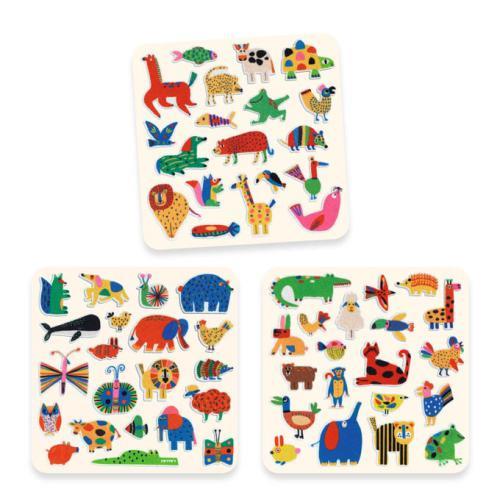 60 Autocolantes de Feltro – Animais