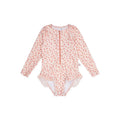 Fato de Banho c/ Mangas 0-6 Meses – Leopard Old Pink